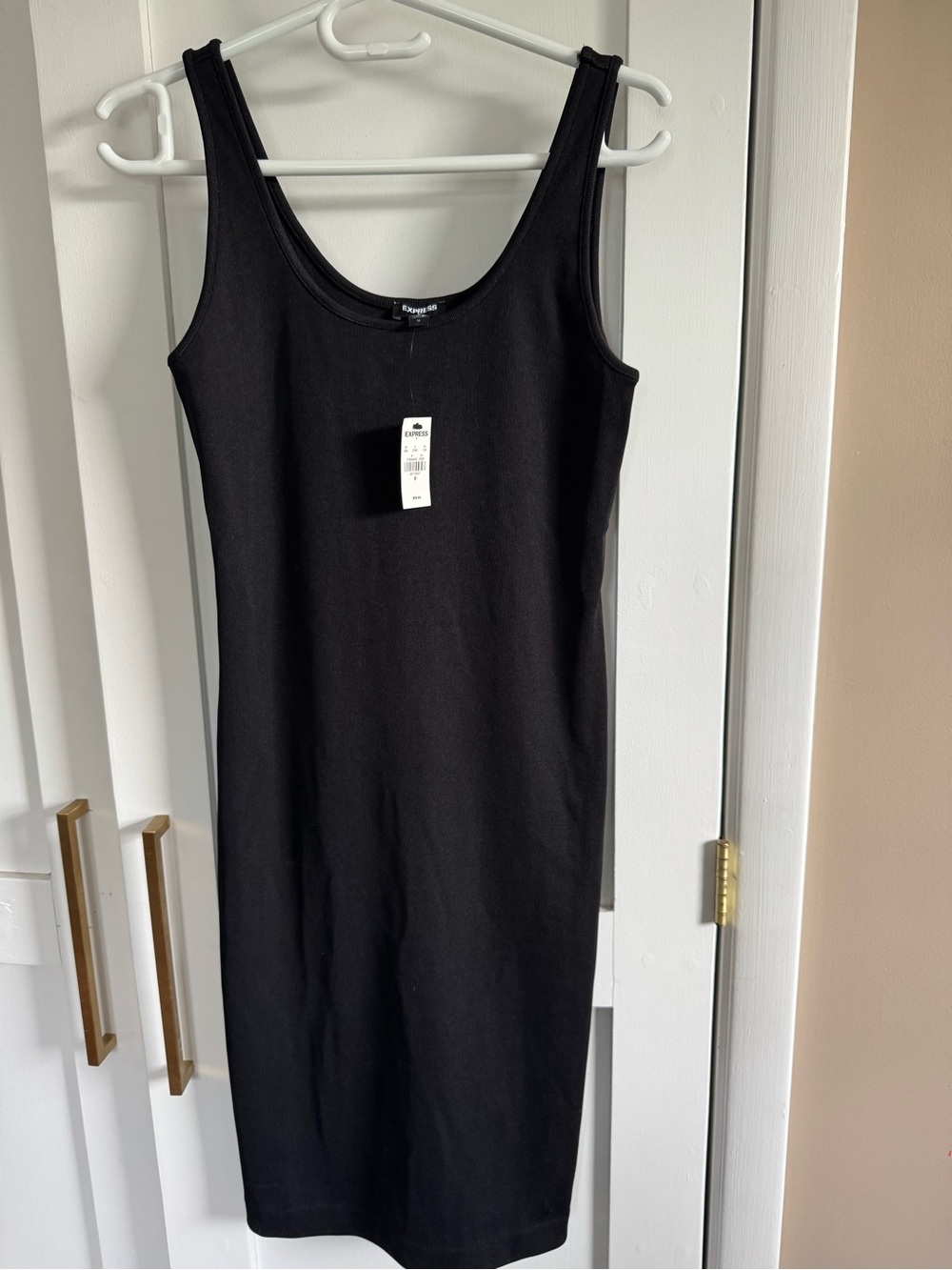Express Black Tank Midi Dress
